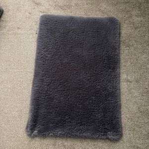 trina turk dark grey fluffy 32x45 rug